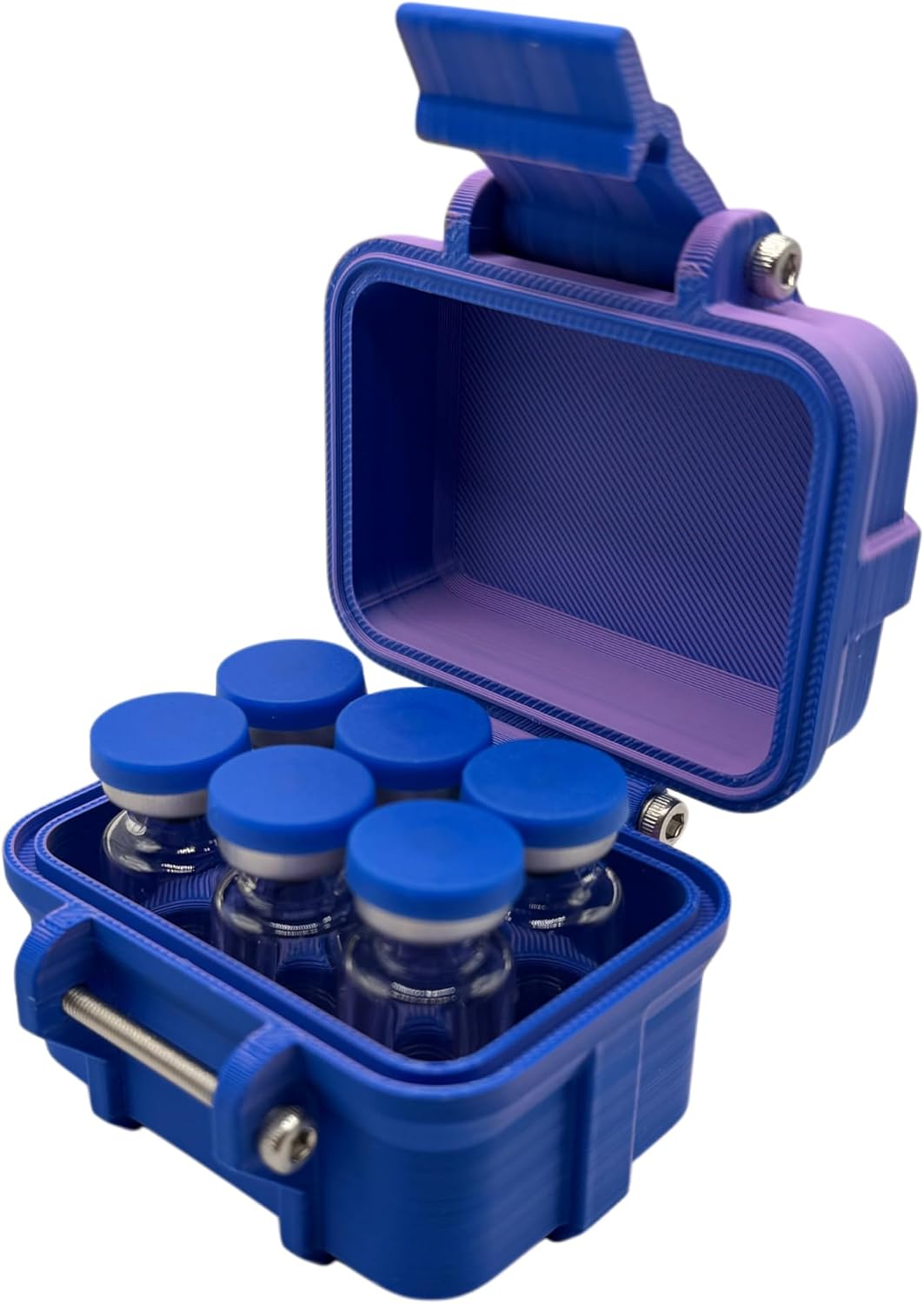6-Slot 3mL Vial Storage Case — Blurple (Blue/Purple)