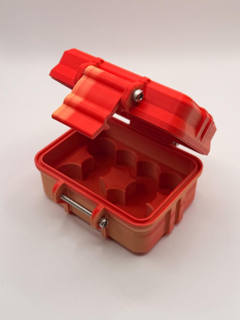 10-Vial 3mL Storage Case — sunset (red/orange)